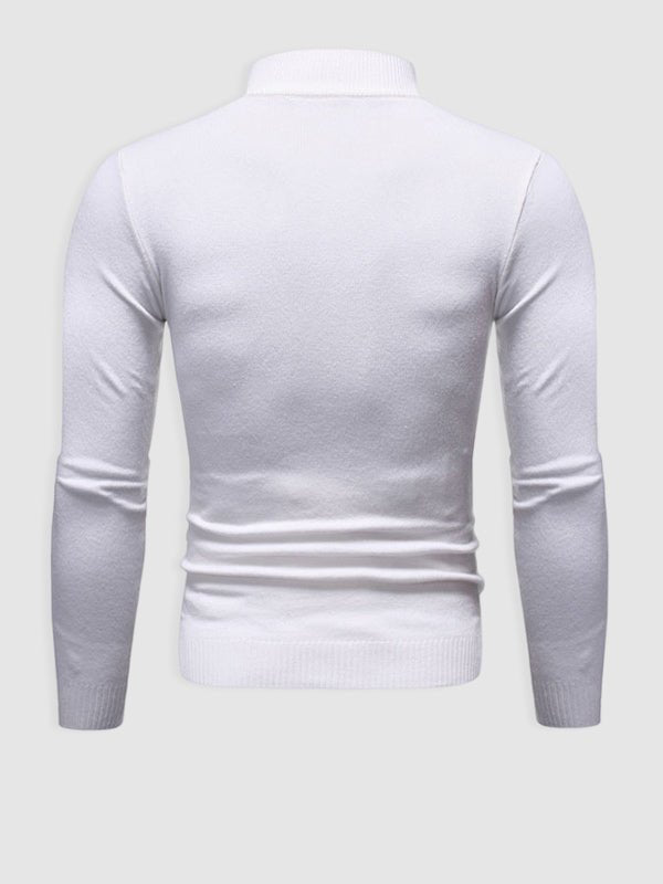 Men's Slim Fit Roll Neck Sweater Casual Layering Stylish Autumn Winter