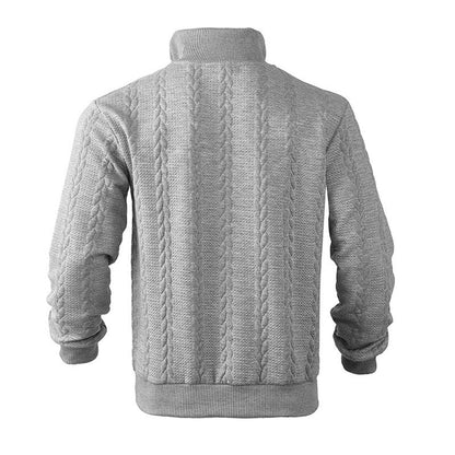 Men's Casual Half Zip Jumper Relaxed Fit Long Sleeve Versatile Everyday Wear