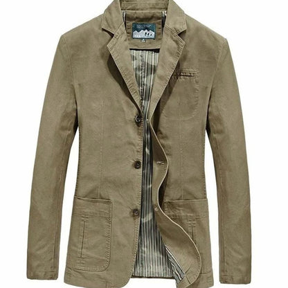Men's Casual Blazer Single-Breasted Notched Lapel Smart Casual Everyday Jacket