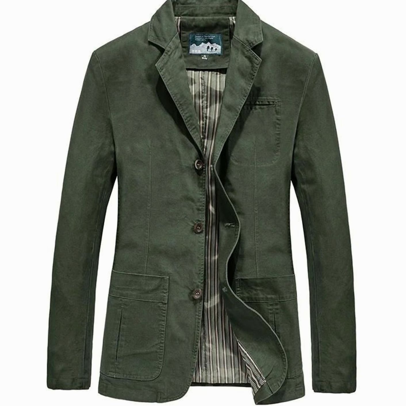 Men's Casual Blazer Single-Breasted Notched Lapel Smart Casual Everyday Jacket