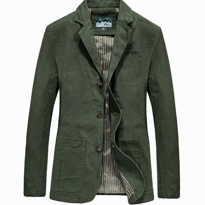 Men's Casual Blazer Single-Breasted Notched Lapel Smart Casual Everyday Jacket