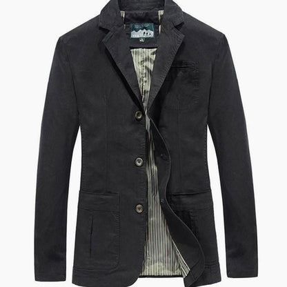 Men's Casual Blazer Single-Breasted Notched Lapel Smart Casual Everyday Jacket