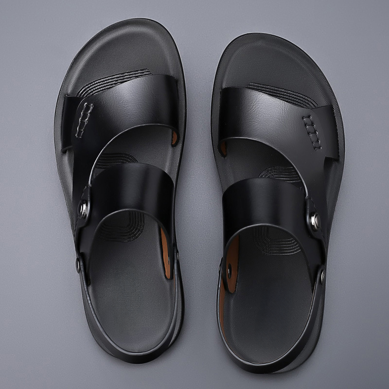 Men's Casual Double-Strap Sandals Back Strap Comfortable Everyday Footwear