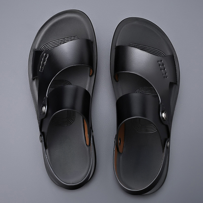 Men's Casual Double-Strap Sandals Back Strap Comfortable Everyday Footwear
