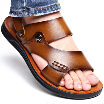 Men's Casual Double-Strap Sandals Back Strap Comfortable Everyday Footwear