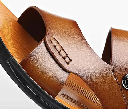 Men's Casual Double-Strap Sandals Back Strap Comfortable Everyday Footwear