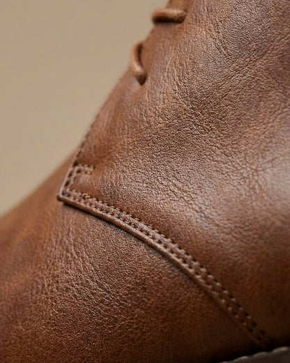 Men's Chukka Boots Lace-Up Full-Grain Style Casual Everyday Wear