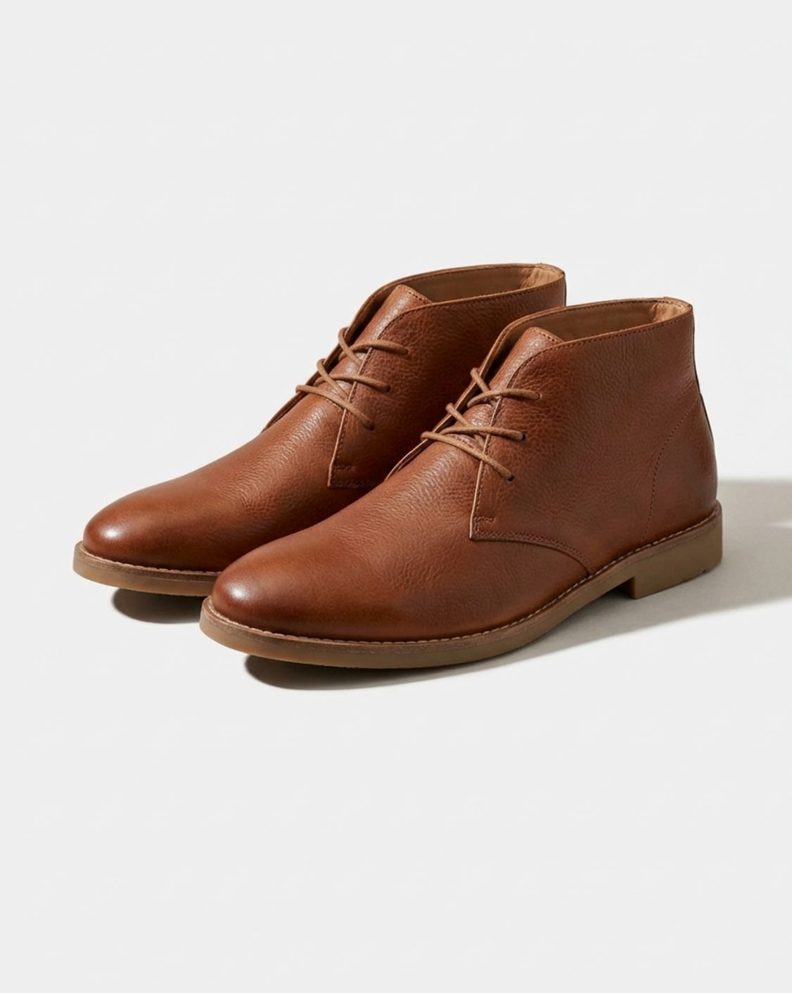 Men's Chukka Boots Lace-Up Full-Grain Style Casual Everyday Wear