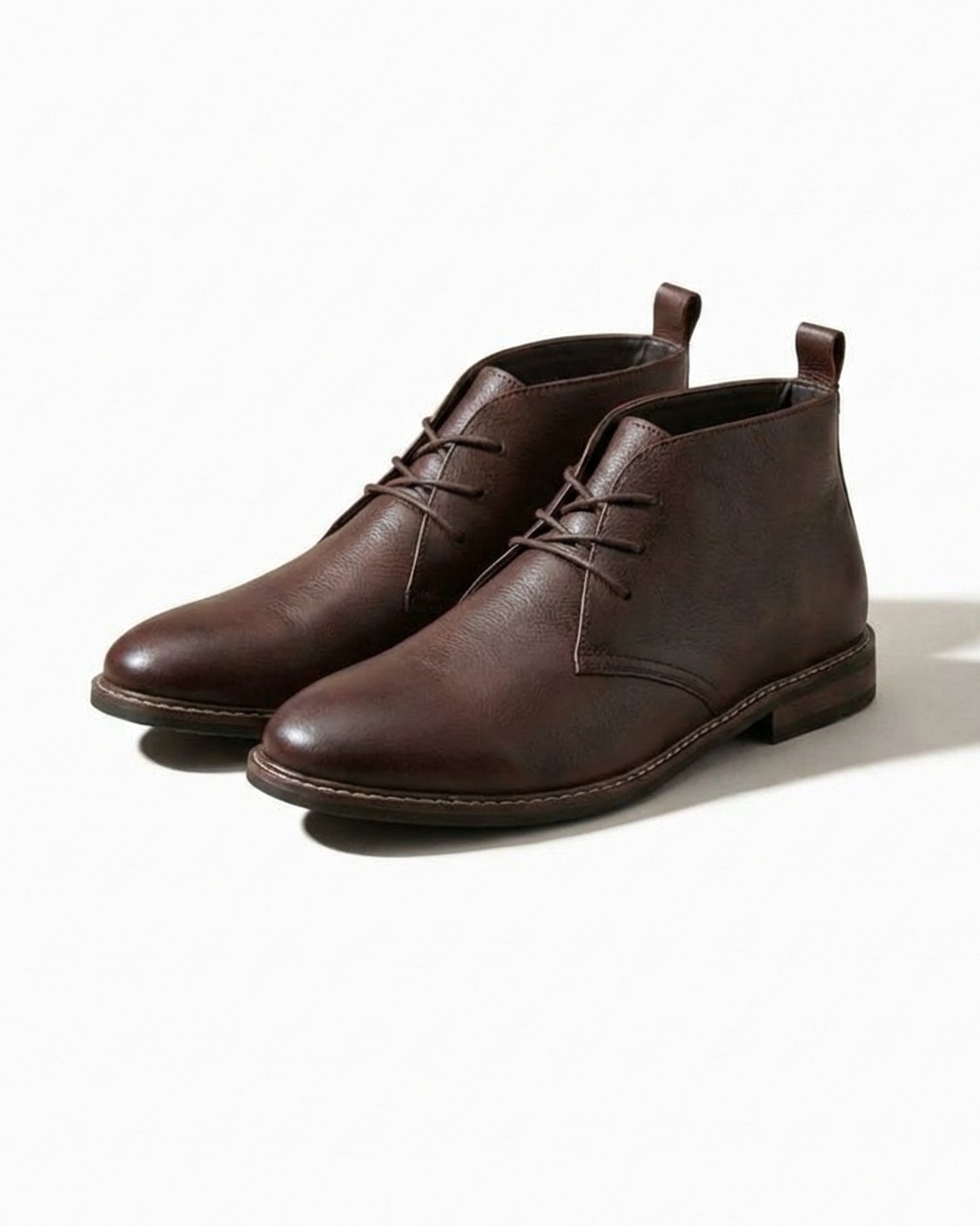 Men's Chukka Boots Lace-Up Full-Grain Style Casual Everyday Wear