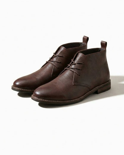 Men's Chukka Boots Lace-Up Full-Grain Style Casual Everyday Wear