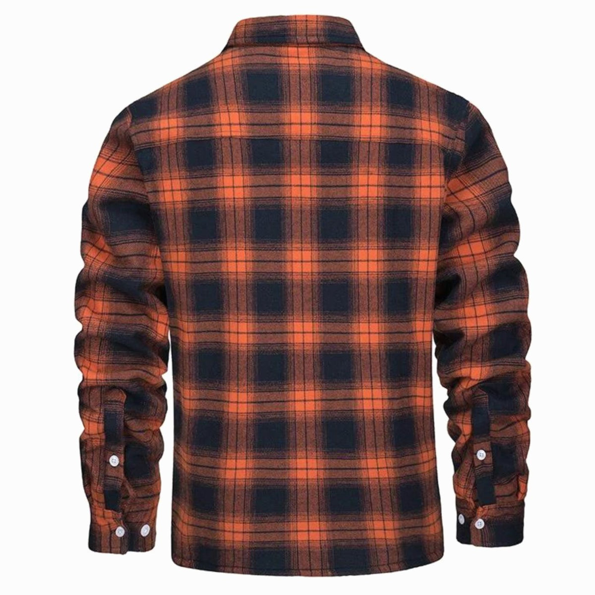 Men's Flannel Shirt Jacket Plaid Casual Layered Warm Outerwear