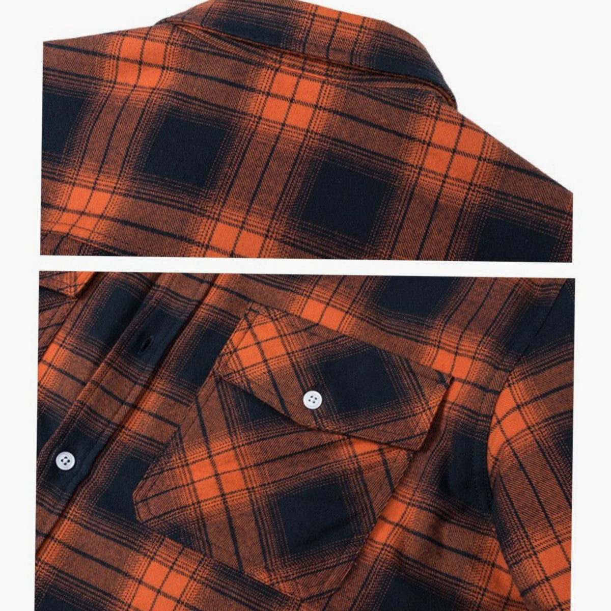 Men's Flannel Shirt Jacket Plaid Casual Layered Warm Outerwear