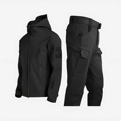Men's Outdoor Thermal Insulated Jacket and Trousers Set Waterproof Activewear