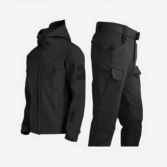Men's Outdoor Thermal Insulated Jacket and Trousers Set Waterproof Activewear