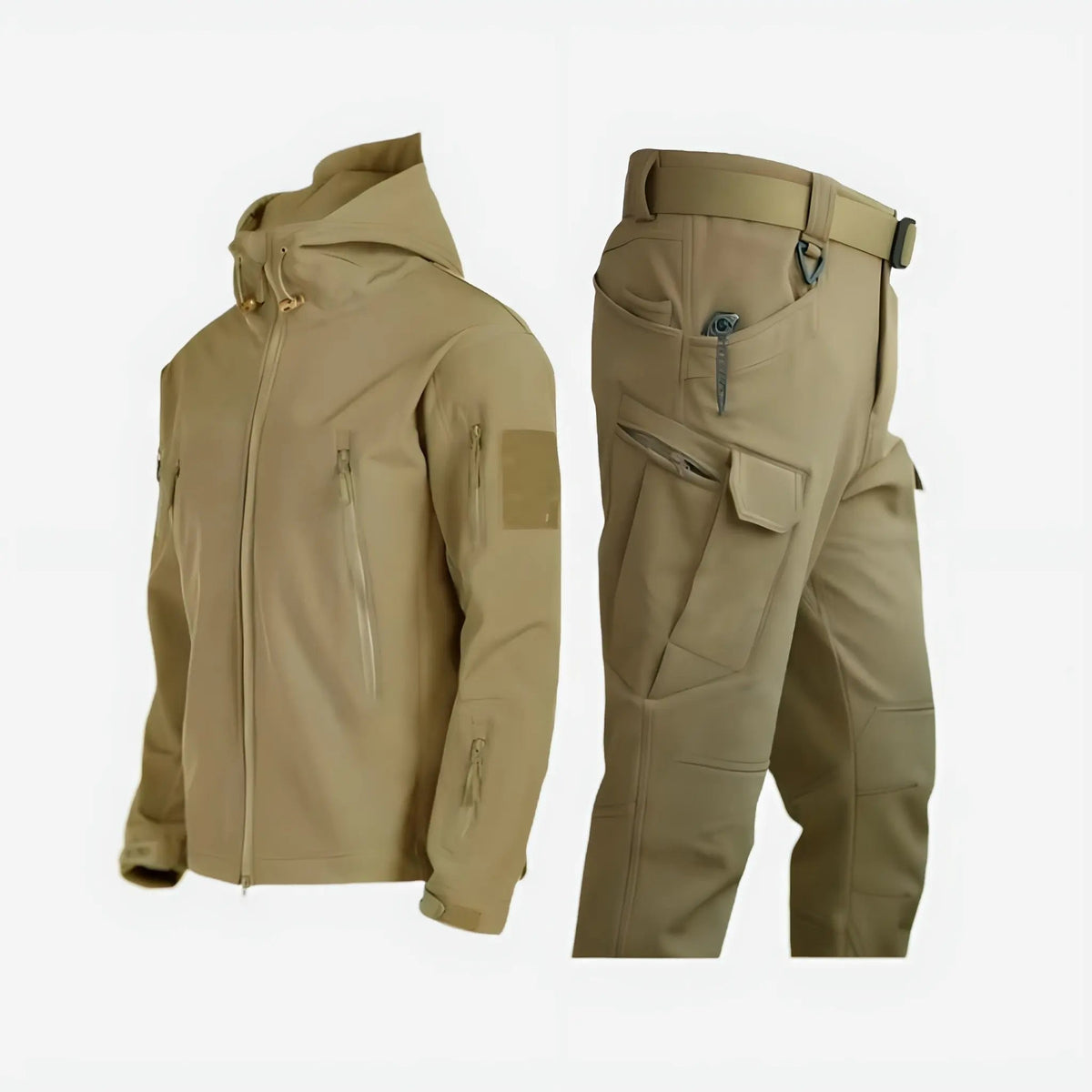 Men's Outdoor Thermal Insulated Jacket and Trousers Set Waterproof Activewear