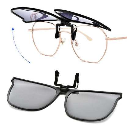 Men's Polarized Sunglasses Flip-Up Lens Full-Rim Metal Frame Retro Fashion Casual Beach Holiday Everyday Driving Marston