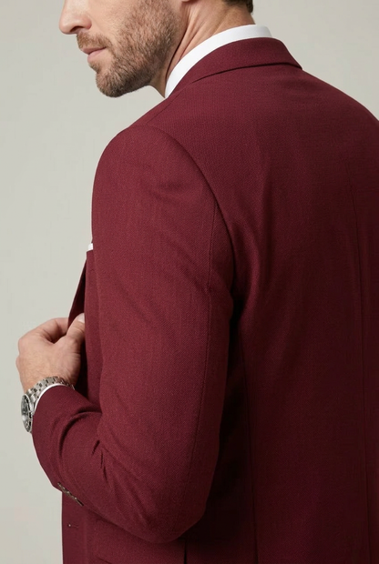 Men's Suit Set Tailored Slim Fit Blazer & Trousers Two-Piece Formal Wedding Business Occasion Classic Elegant Ashworth