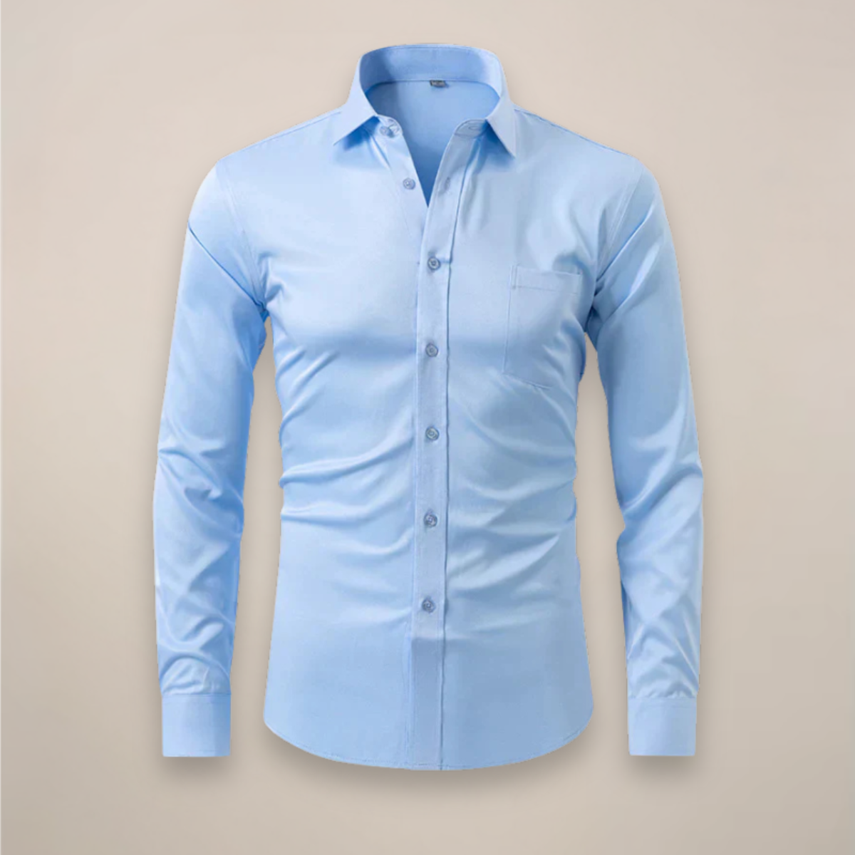 Men's Dress Shirt Structured Fit Long-Sleeve Wrinkle-Free Button-Up Collared Formal Office Business Sheridan