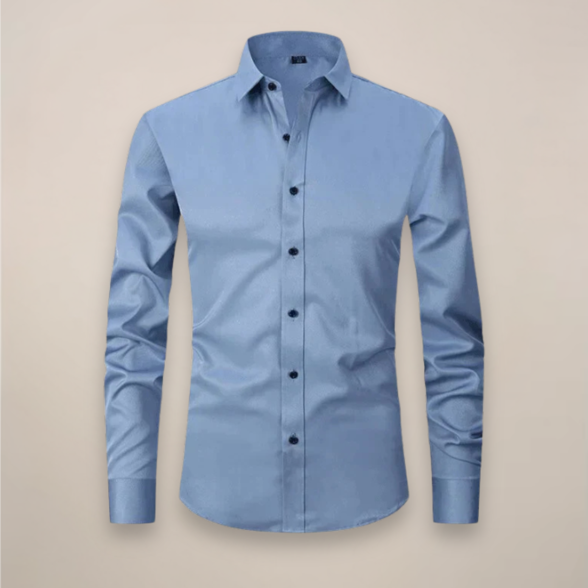 Men's Dress Shirt Structured Fit Long-Sleeve Wrinkle-Free Button-Up Collared Formal Office Business Sheridan