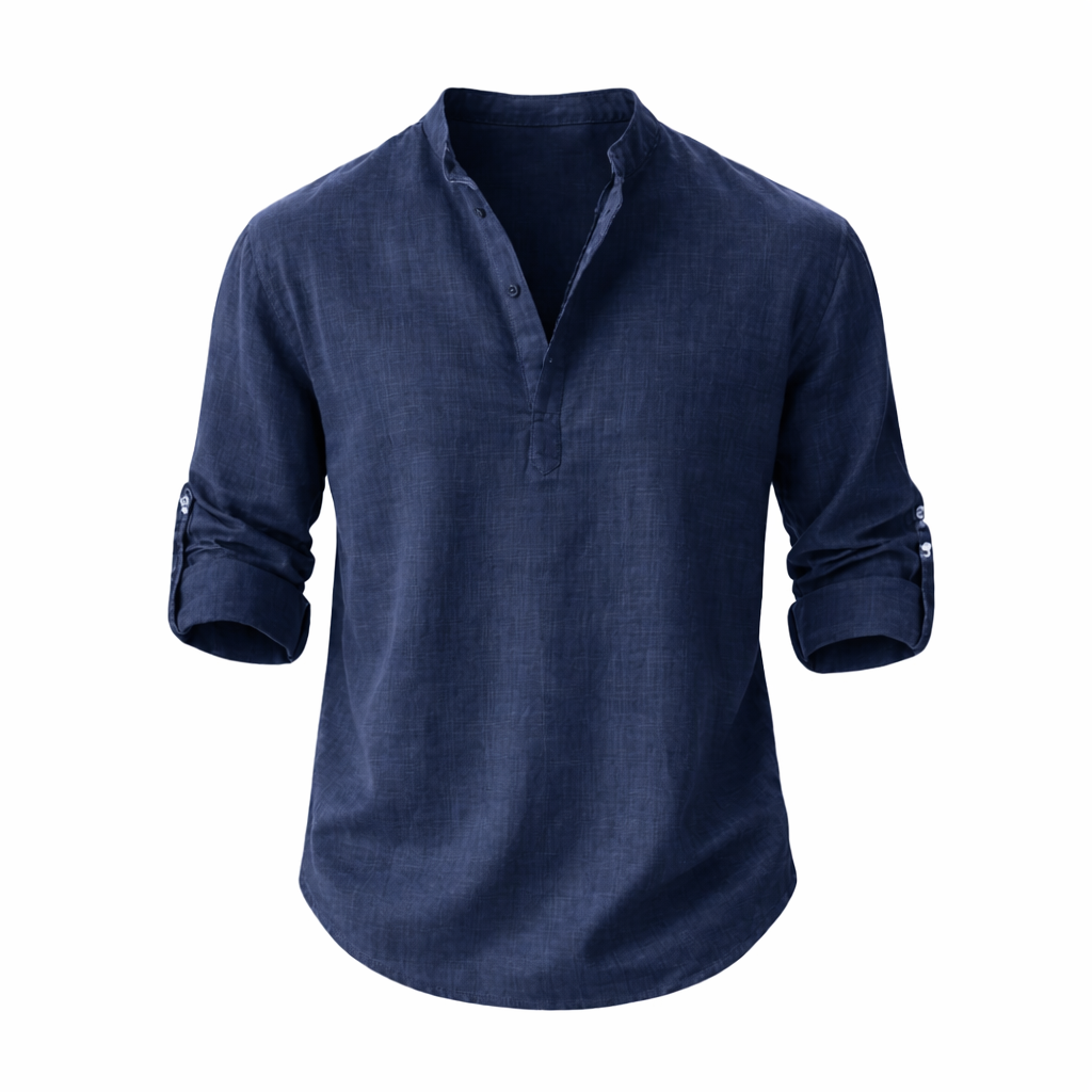 Men's Relaxed Fit Shirt Short-Sleeve Button-Up Collared Casual Holiday Beach Smart-Casual Everyday Rennick