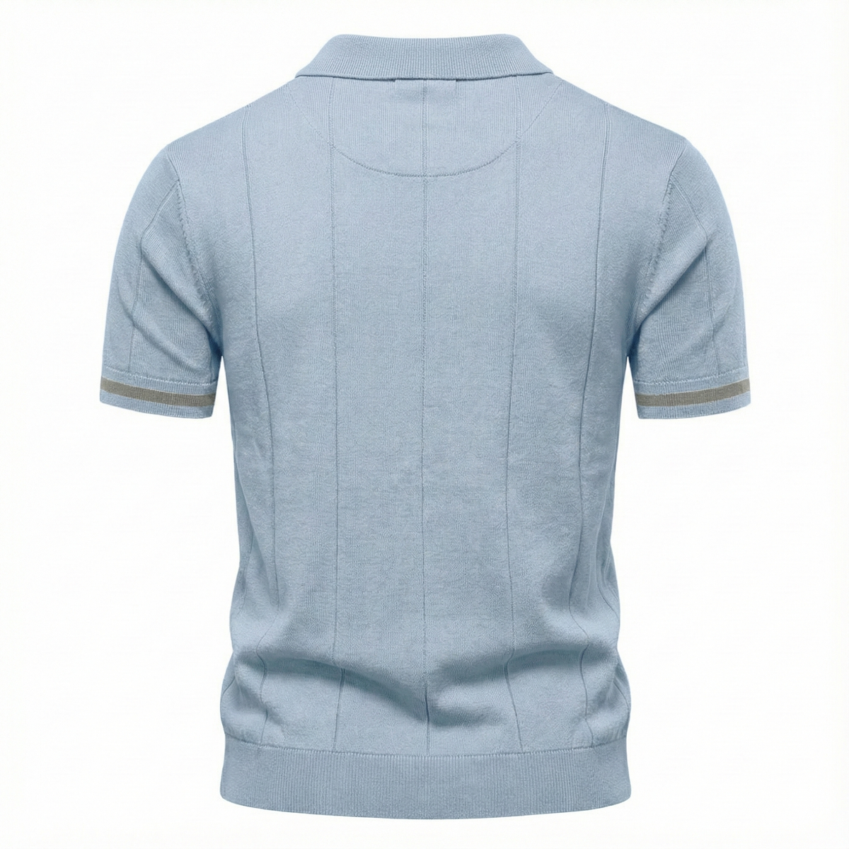 Men's Quarter-Zip Polo Shirt Short-Sleeve Collared Ribbed Casual Smart-Casual Everyday Golf Sport Regular Fit Weller