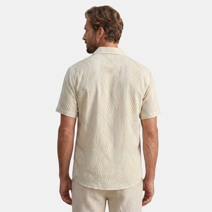 Men's Geometric Print Shirt Short-Sleeve Button-Up Collared Casual Holiday Beach Smart-Casual Party Xavier