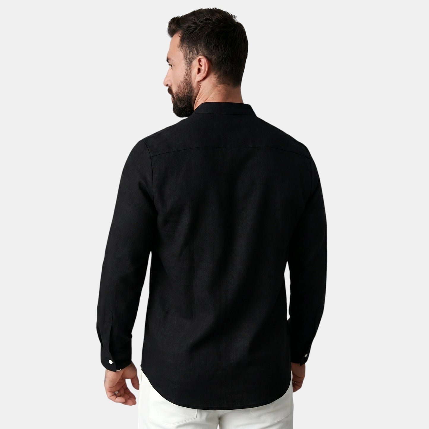 Men's Casual Shirt Long-Sleeve Button-Front Collared Smart-Casual Office Everyday Relaxed Fit Harvey