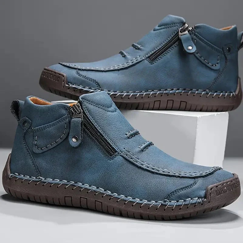 Men's Ankle Boots Side Zip Casual Everyday Stylish Versatile Footwear