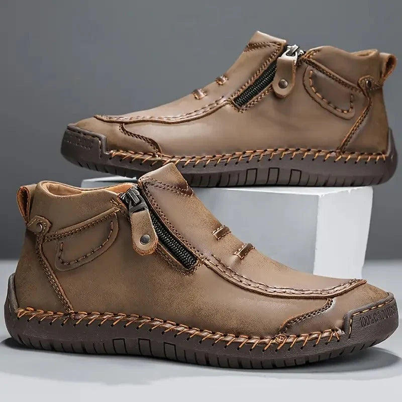 Men's Ankle Boots Side Zip Casual Everyday Stylish Versatile Footwear