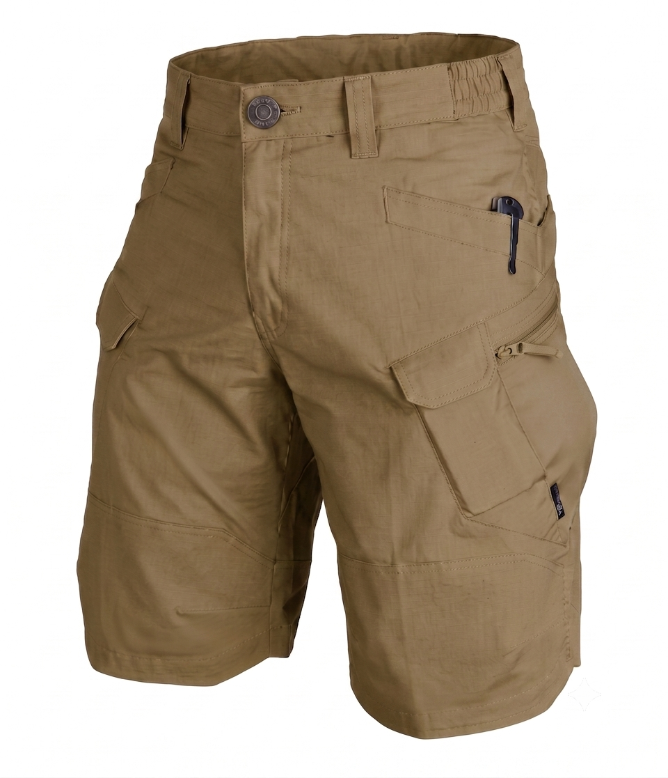 Men's Cargo Shorts Tactical Multi-Pocket Utility Knee-Length Drawstring Casual Streetwear Workwear Everyday Versatile