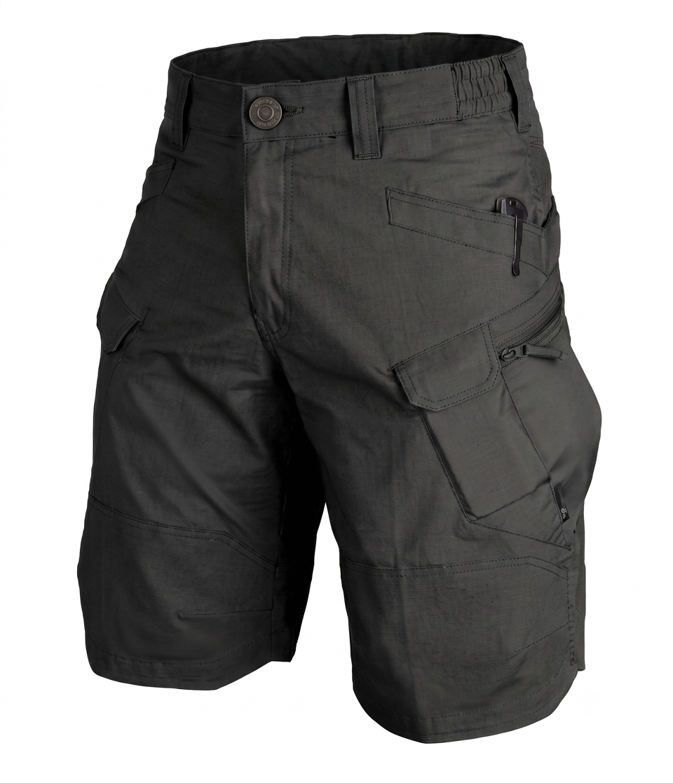 Men's Cargo Shorts Tactical Multi-Pocket Utility Knee-Length Drawstring Casual Streetwear Workwear Everyday Versatile