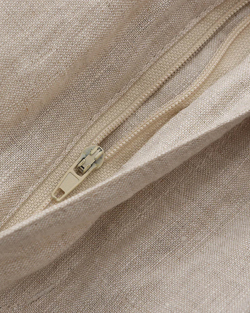 Men's Linen Shorts Straight Fit Drawstring Elastic Waist Breathable Casual Beach Holiday Everyday Thorne