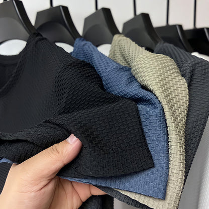 Men's Tee Short-Sleeve Crew Neck Elegant Casual Everyday Layering Smart-Casual Soft Versatile Basic Rune