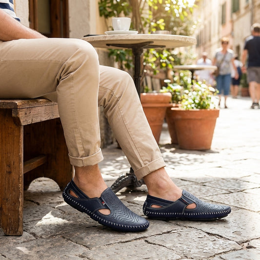 Men's Flat Sandals Open-Toe Adjustable Strap Slip-On Casual Beach Pool Everyday Holiday Comfort Outdoor Denver