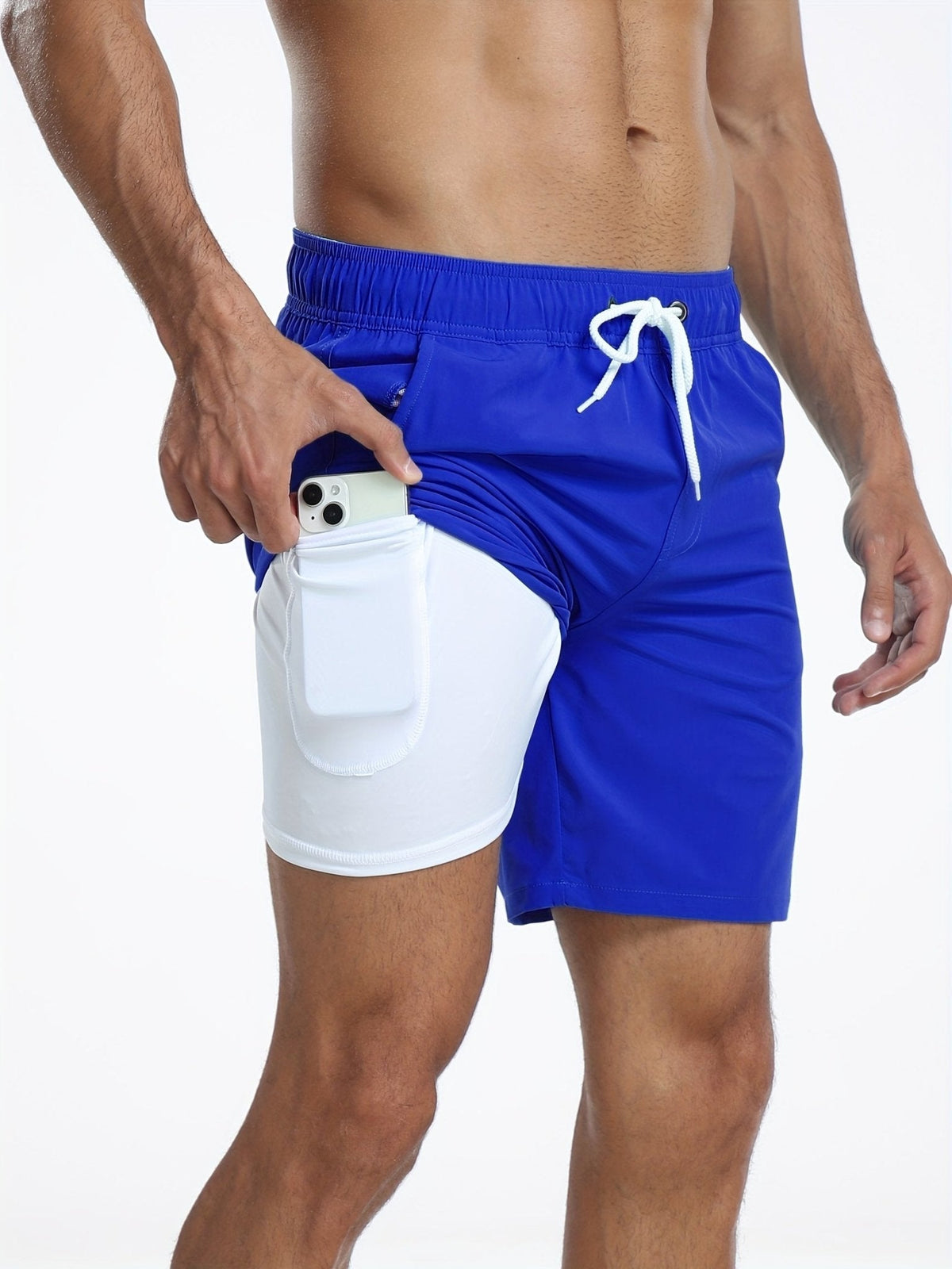 Men's Swim Shorts Quick-Dry Drawstring Mesh Lined Elastic Waist Beach Pool Holiday Everyday Casual Versatile Coby