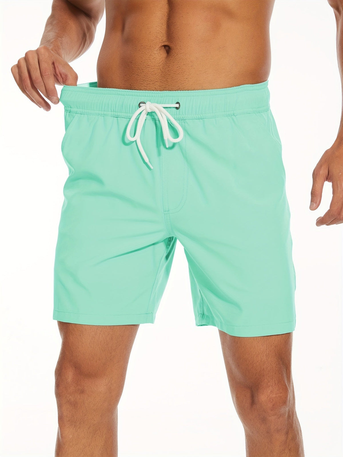 Men's Swim Shorts Quick-Dry Drawstring Mesh Lined Elastic Waist Beach Pool Holiday Everyday Casual Versatile Coby