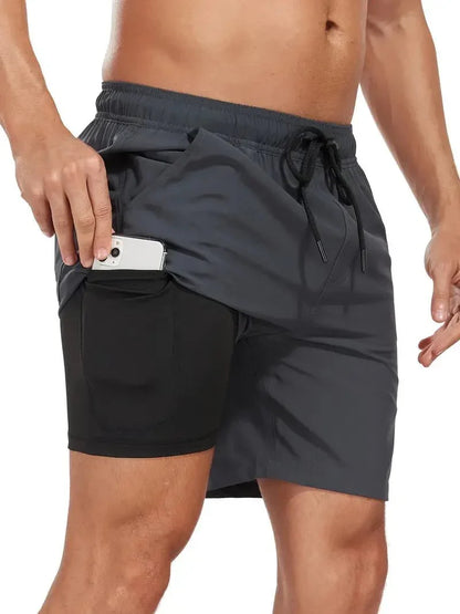 Men's Swim Shorts Quick-Dry Drawstring Mesh Lined Elastic Waist Beach Pool Holiday Everyday Casual Versatile Coby