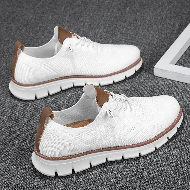 Men's Casual Sneakers Low-Top Lace-Up Trainers Everyday Walking Comfort Streetwear Versatile Trendy Beckett