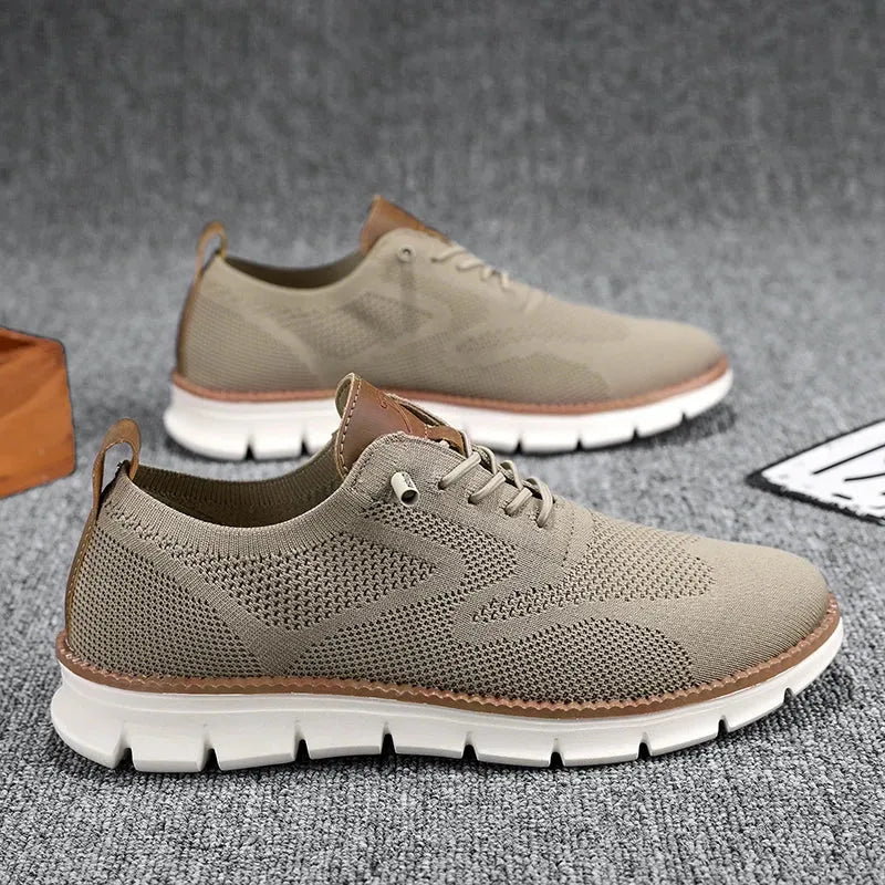 Men's Casual Sneakers Low-Top Lace-Up Trainers Everyday Walking Comfort Streetwear Versatile Trendy Beckett