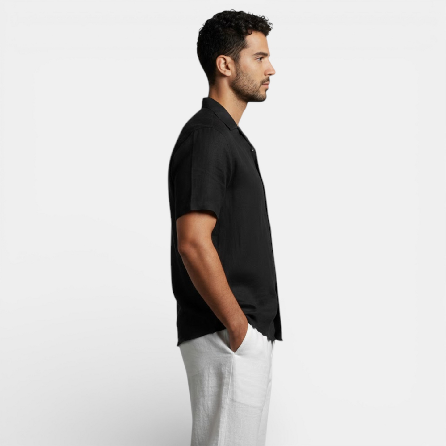 Men's Short-Sleeve Shirt Button-Up Collared Casual Holiday Beach Smart-Casual Relaxed Fit Everyday Crawford