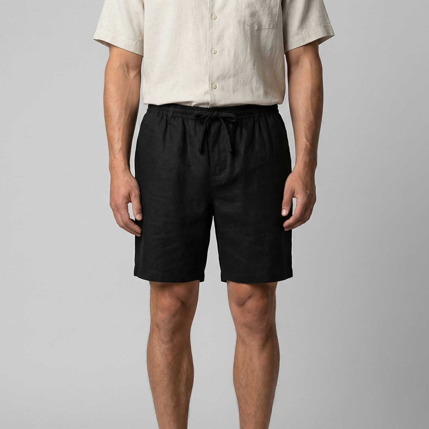 Men's Relaxed Shorts Drawstring Elastic Waist Casual Everyday Beach Holiday Loungewear Chino Comfort Torrance